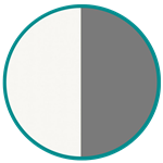 Platinawit/ Donkergrijs
