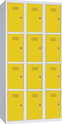 Locker triple hoog, 12x kleine deur