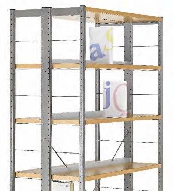 Oslo dubbelz start (R.7/2) - 12x legbord metaal - H2000xB925xD525 mm - decor 1