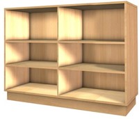 Storix boekenkast enkelzijdig breed