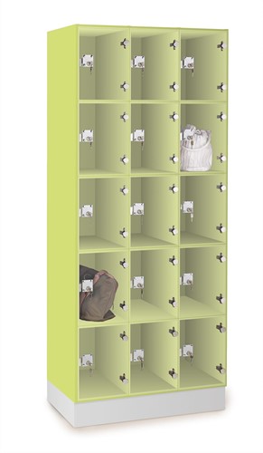 Vakkenkast voor tassen, 10 vakken, glazen deur - decor 2