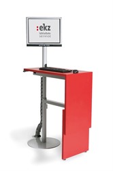 OPAC enkele werkplek in hoogte verstelbaar