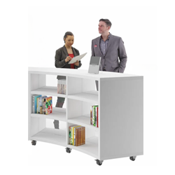 Libracurve Duo boogkast verrijdbaar of met voetjes