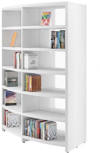 Libracurve Duo boogkast verrijdbaar of met voetjes-3