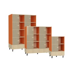Kiosk Between dubbelzijdige tijdschriftentoren
