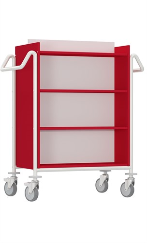 Boekenwagen Izar - rood-wit