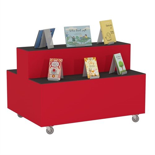 Foxis displaymeubel - B1200 x D900 x H700 mm - rood