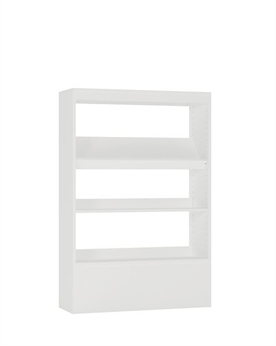 Foxis wandboekenkast - B900 x D300 x H1340 mm - wit