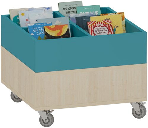 Foxis prentenboekenbak laag 4 vaks-2