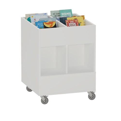 Foxis prentenboekenbak hoog - B600 x D600 x H780 mm - wit