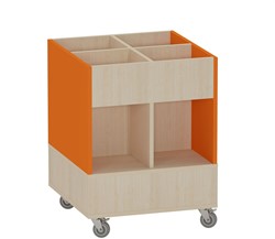 Foxis prentenboekenbak hoog 4 vaks