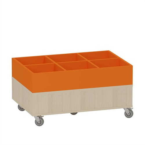 Foxis prentenboekenbak laag 6 vaks