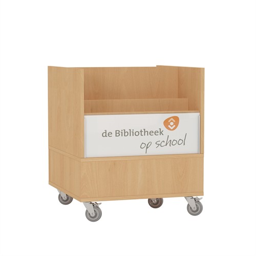 Foxis browserkast smal dubbelzijdig - B600 x D600 x H700 mm - beuken