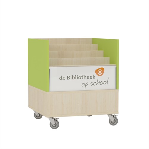 Foxis browserkast smal enkelzijdig - B600 x D600 x H700 mm - ahorn-avocadogroen