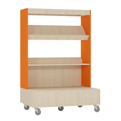 Foxis Junior enkelzijdige boekenkast verrijdbaar 