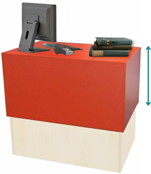 Foxis uitleenbalie in hoogte verstelbaar