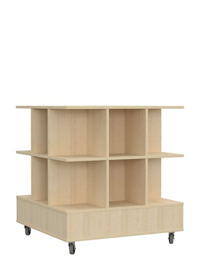 Foxis open 33 basis + 2 niveaus open B895 x D895 x H980 mm - ahorn