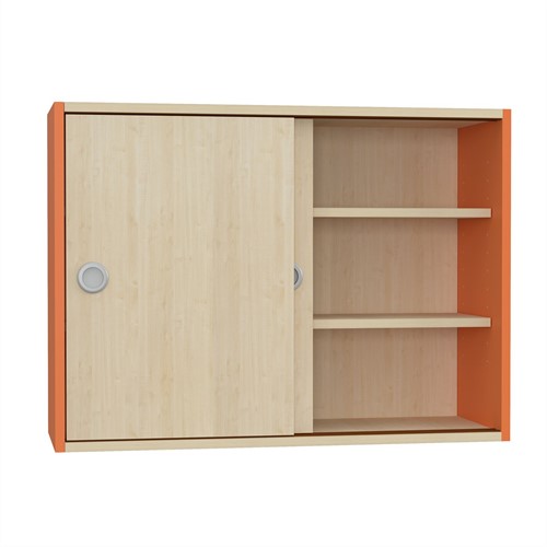 Foxis opzetkast - B900 x D300 x H660 mm - ahorn-oranje