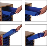 Gratnells drawersystem stop & tilt