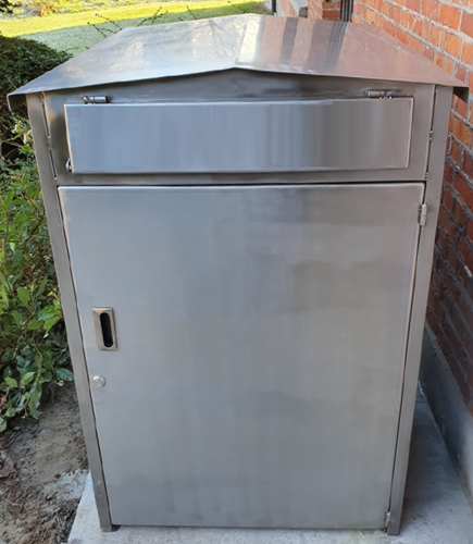 Inleverbox voor buiten RVS - groot
