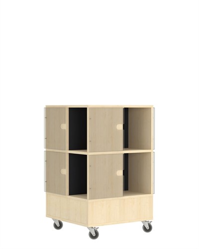 Kiosk Tower M tijdschriftenkast- ahorn-antracietgrijs