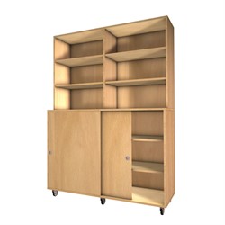 Storix Boeken/schuifdeurkast KS-F1410