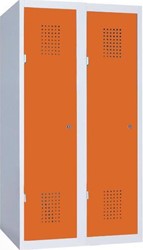 Locker dubbel laag, 2x deur hoog