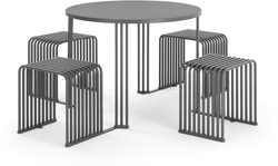 Octopus ronde picknick tafel met 4 stoelen