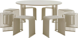 Octopus ronde picknick tafel met 8 stoelen