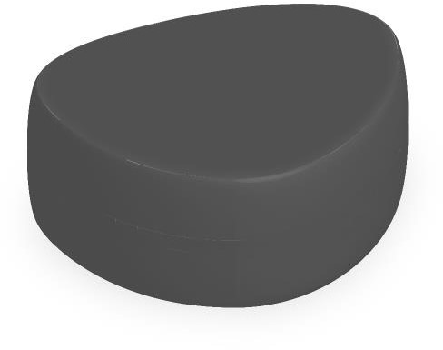 Plectrum poef groot Ø600 x H400 mm - antracietgrijs