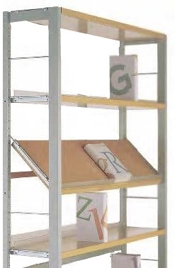 Zurich wand aanbouw (R.1) - 5x legbord metaal - H1800xB900xD275 mm - decor 2